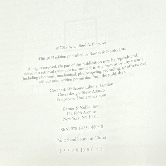 THE MEDICAL BOOK Brand New Clifford Pickover, Gold Gilt Pages Pristine Condition - Picture 12 of 12